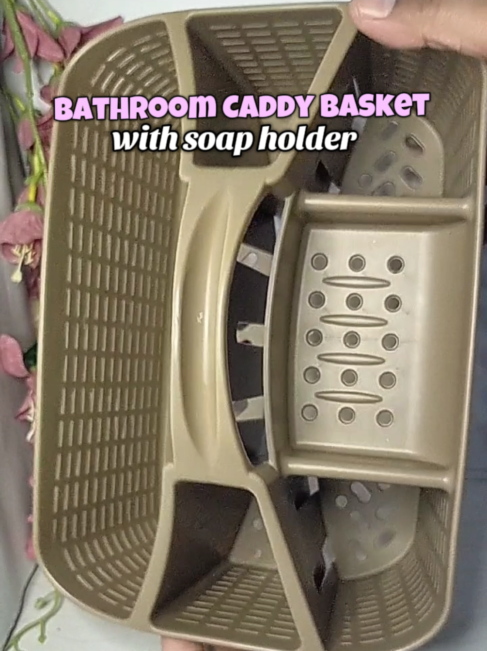 Knitted Caddy Bathroom Basket #homeessentials #soapholder #bathroomorganizer #creatorsearchinsights 