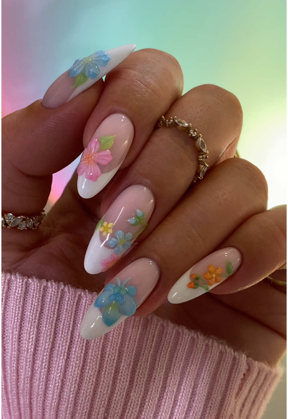 AD | Plump jelly florals for summertime using my fave @OPI GelColor Intelli-Gel colours 🪻🌸🌼🌷🌺 #OPIPartner 