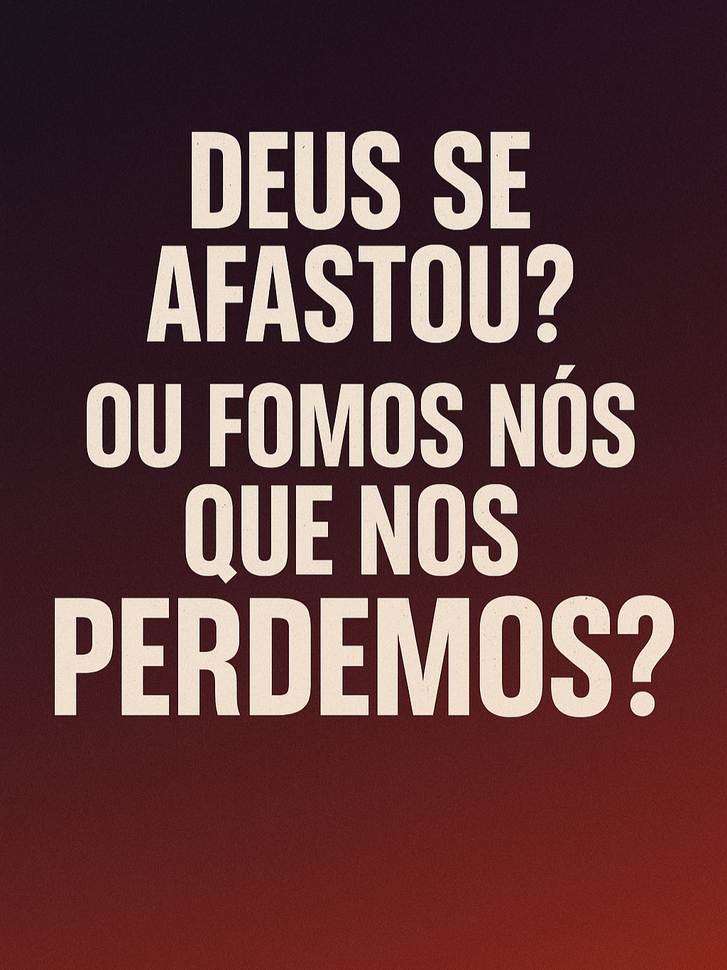 Você sente que Deus está distante? Talvez Ele nunca tenha saído do lugar… talvez seja você que está olhando para tudo, menos pra Ele. Esse vídeo é pra quem quer refletir. 🙏 #fe #reflexao #deusnocomando #motivação #deusefiel #voltapraDeus #mensagemdodia #jesusestavolando #tiktokcristao #vidacomproposito #deuscuida #palavradedeus #paravoce #narrativaemocional