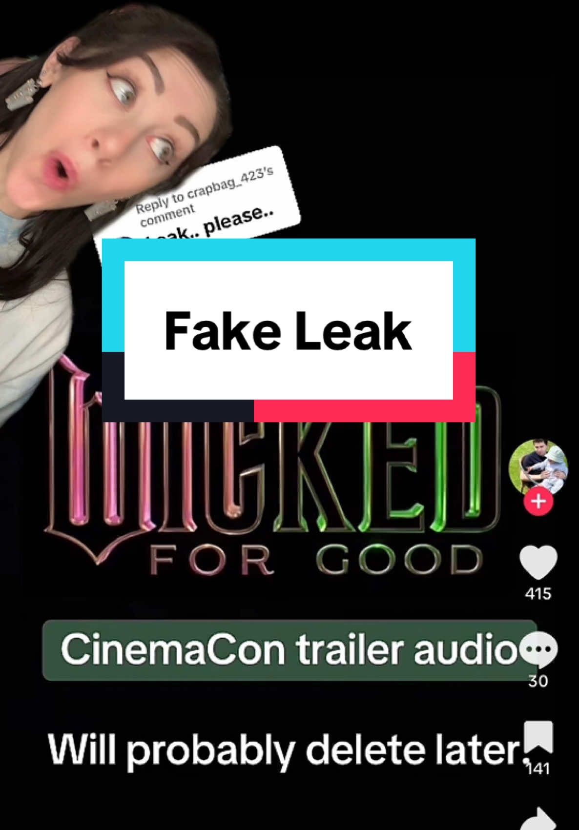 I have been tagged and sent this video dozens of times, but this alleged lack of the audio of the @Wicked Movie @CinemaCon trailer is fake. #wickedmovie #forgood #cinemacon #trailer #debunked #theozvlog 