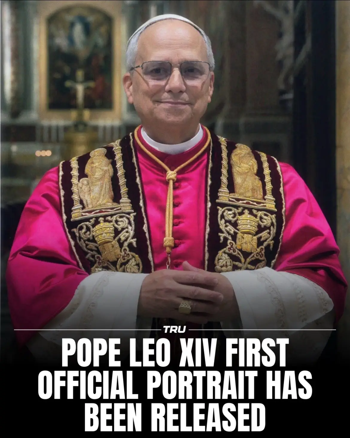 The Vatican unveiled Pope Leo XIV’s official portrait and signature Saturday, revealing the American pontiff’s embrace of traditional papal elements just two days after his historic election. The formal portrait shows the 69-year-old pope wearing the red mozzetta (short cape), embroidered stole, white rochet, and golden pectoral cross — traditional papal vesture that present a visual contrast to the simpler style preferred by his predecessor. Vatican Media published the portrait alongside the pope’s personal signature, which includes the notation “P.P.” — an abbreviation traditionally used in papal signatures that stands for “Pastor Pastorum” (“Shepherd of Shepherds”). Pope Francis had departed from this convention, signing simply as “Franciscus.” - CNA #POPE #popeleoxiv #portrait #news #history #gofundme #trufactory 