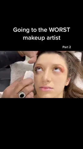 Going to the worst makeup artist part 2 !!  #makeup #badmakeup judyd!!! #makeupreview #makeupartist #fyp #gonewrong #funny #viral #cheapmakeup  