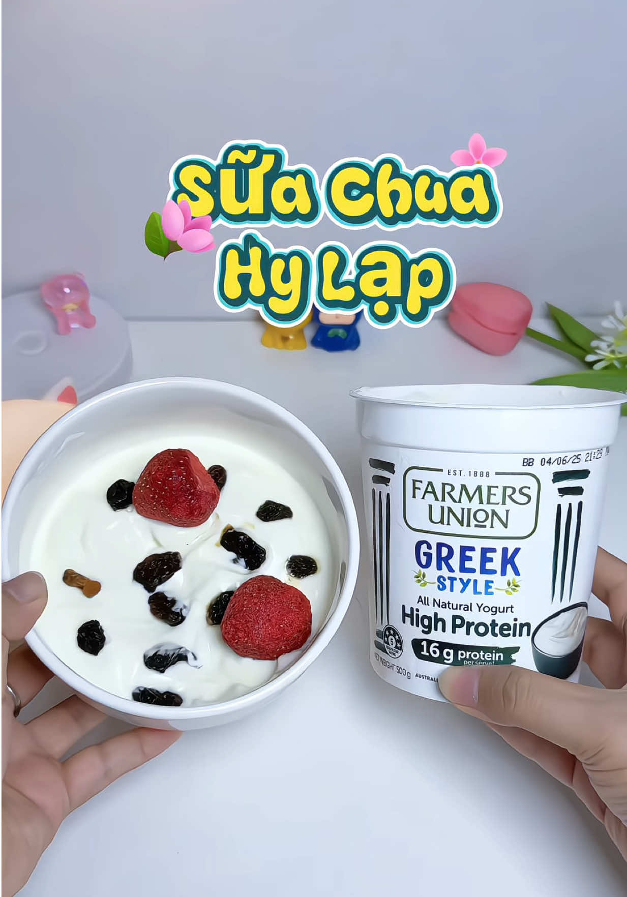 Lần đầu thử sữa chua Hy Lạp ✨✨ #FarmersUnion #SuachuaHyLap #Goodfood #GreekYogurt #Caodam-khongbeo #caodam_khongbeo  #upnity  #muataitiktokshop  #thuhaifreeship 