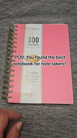 I love that this lays flat! #KNAkreations #nirmiro #notebook #journal #notetaking #spiralbound #spiralboundnotebook #journaling #writing #linednotebook #write #ttshopfinds #hardcovernotebook 