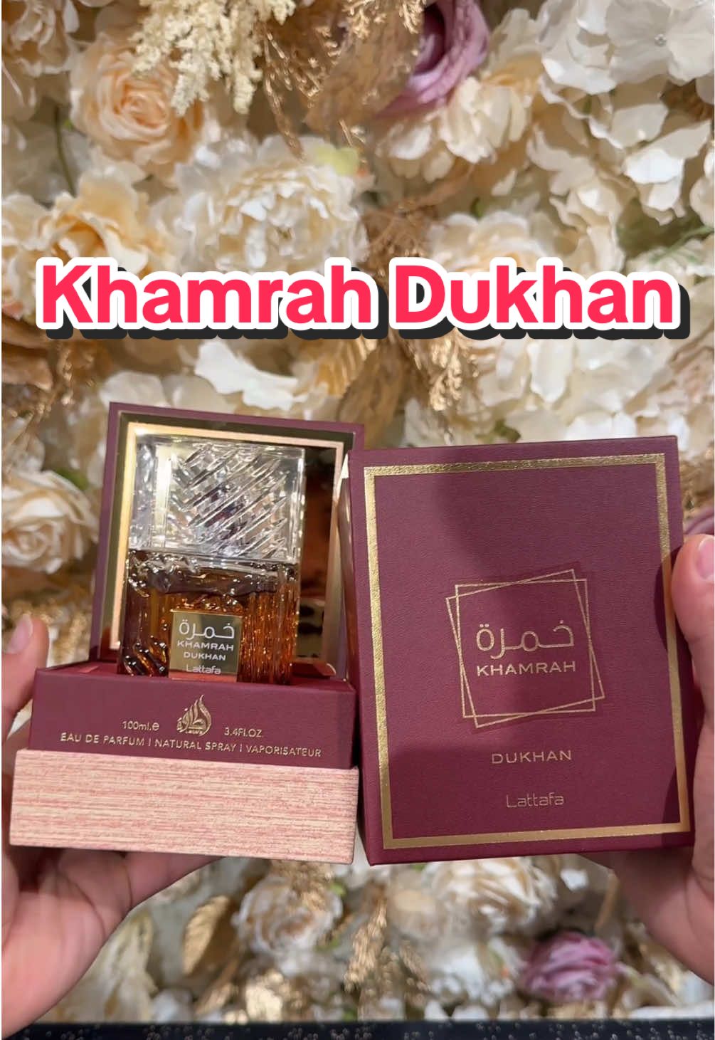 Unboxing Series 🎥 Episode 19: Khamrah Dukhan from Lattafa 🌶️🔥 #khamrahdukhan #khamrahlattafa #lattafa #fyp #fragrances #hudabeauty #arabicperfumes #aromatiqueamsterdam 