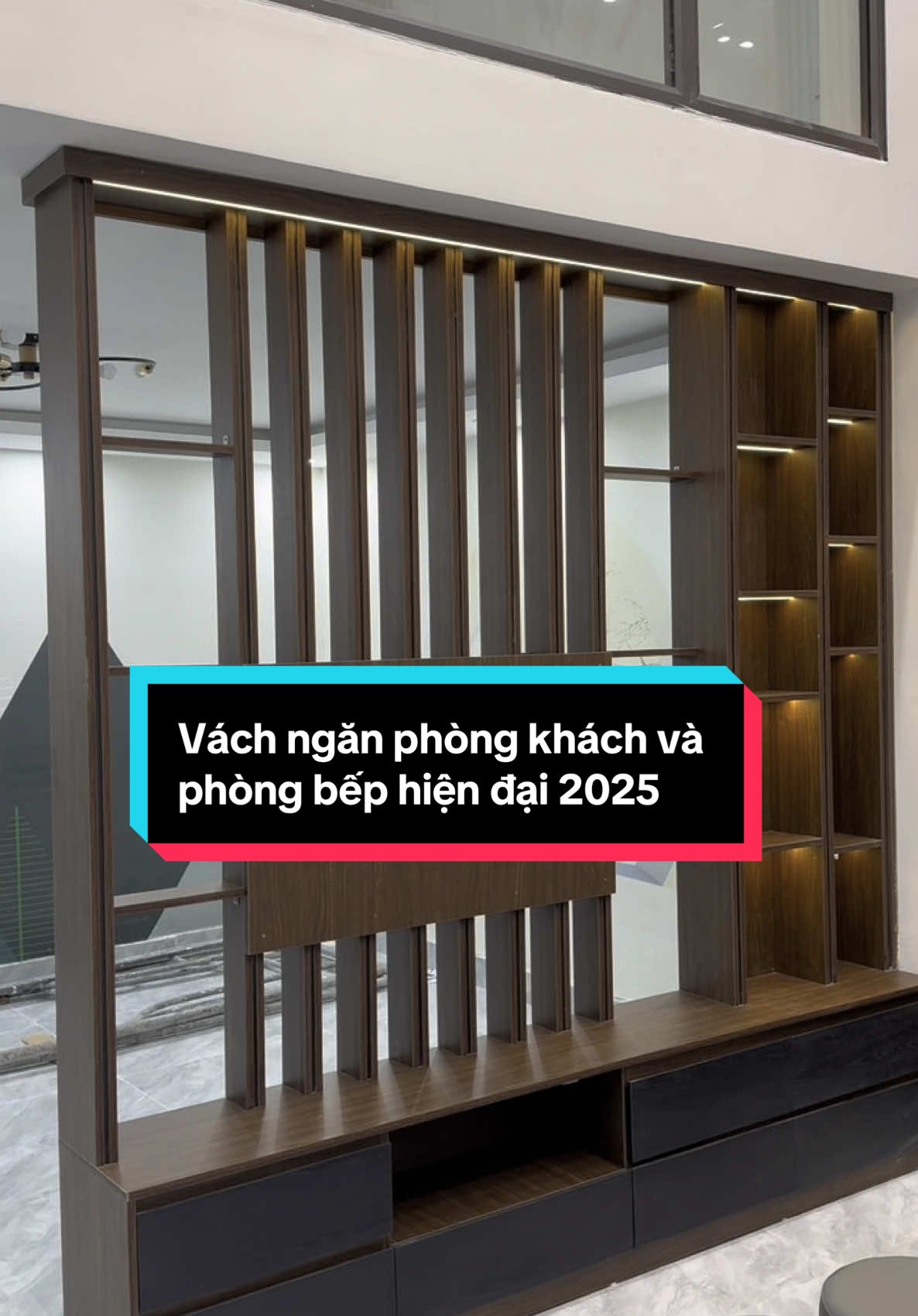 Mẫu vách ngăn phòng khách và phòng bếp hiện đại 2025  #xuhuong  #vachnganphong  #vachnganphongkhach  #vachnganphongkhachvabep  #noithatthuanphat  #trangtrinoithat3d 