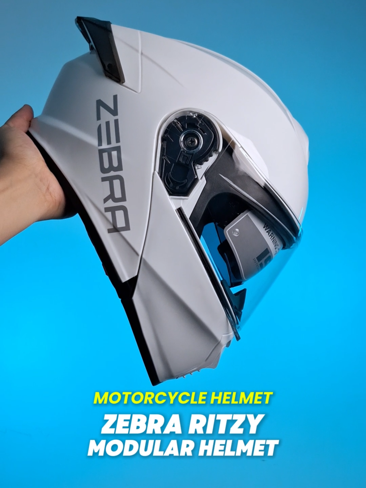 Zebra Modular Helmet Ritzy A113 #helmet #motorcyclehelmet