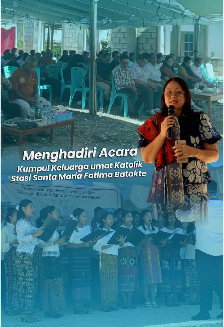 Minggu, 11 Mei 2025 saya berkesempatan hadir dalam acara Kumpul Keluarga umat Katolik Stasi Santa Maria Fatima Batakte  sebuah momen hangat penuh kekeluargaan yang juga menjadi bagian dari upaya penggalangan dana pembangunan gereja baru yang sudah dimulai sejak 2018. Saya menyampaikan salam hangat dari suami saya, Gubernur Melki Laka Lena, yang sedang menjalankan tugas ke Jakarta dan Yogyakarta. Meski beliau tak bisa hadir secara langsung, semangat dan dukungan beliau tetap menyertai. “Untuk Tuhan, saya percaya semua bisa dipermudah.” Saya mengajak kita semua umat, panitia, dan para pejabat yang hadir untuk terus saling menopang. Hingga saat ini, dana yang telah digunakan mencapai Rp997 juta. Masih dibutuhkan sekitar Rp300 juta lagi untuk menyelesaikan pembangunan atap gereja. Saya sungguh tersentuh oleh semangat gotong royong yang luar biasa. Dari penjualan tiket konser hingga acara kumpul keluarga ini, semuanya dilakukan demi satu tujuan: membangun rumah Tuhan. Terima kasih kepada semua pihak yang hadir dan turut mendukung. Semoga gereja ini bisa digunakan untuk merayakan Natal tahun ini. Amin. #ayobangunntt 
