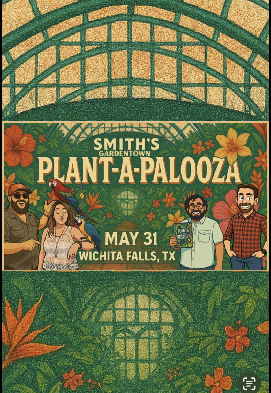 Who’s gonna be at Plant-A-Palooza on May 31st?!  Join me @Smith’s Gardentown in Wichita Falls, TX with @GardeningwithDezz @Vikram Baliga and more for an awesome day talking plants and hanging out in one of the best nurseries in Texas! Link in my Bio! https://www.facebook.com/share/1CfqyqQAsy/?mibextid=wwXIfr