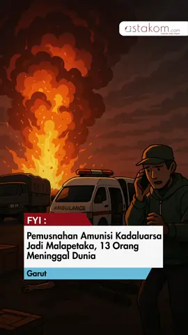 TNI mengonfirmasi, 13 orang termasuk empat prajurit, meninggal dunia dalam insiden ledakan saat proses pemusnahan amunisi kedaluwarsa di Desa Sagara, Cibalong, Garut, Jawa Barat, Senin 12 Mei 2025. Kepala Pusat Penerangan TNI, Mayjen Kristomei Sianturi, menyampaikan bahwa seluruh korban telah dievakuasi ke RSUD Pameungpeuk untuk proses autopsi dan pemulasaraan. #tni #ledakan #breakingnews #garut #fyp
