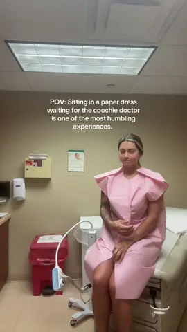 Annual cooch appointment. #gyno #gynecologist #annual #doctorvisit #gown 