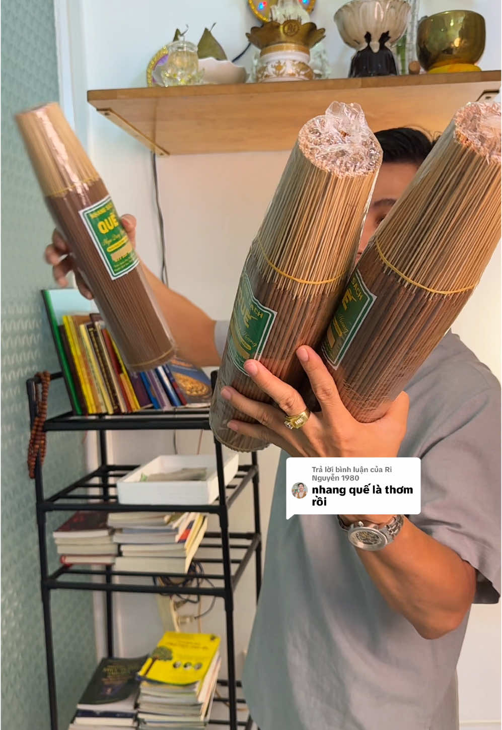 Trả lời @Ri Nguyễn 1980 dạ thơm dịu nhẹ ‘ cảm giác dể chịu chị ha ! #nhangque #nhangquesach #nhangquesachthomdiu #nhangquethaomoc4tat #anh3huy1 