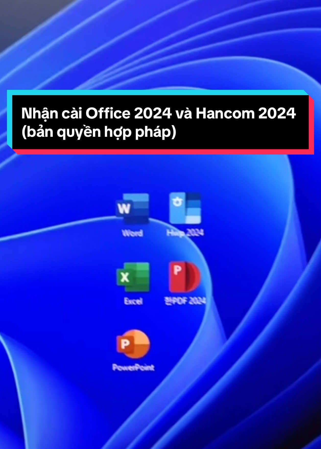 Mình nhận cài office 2024 và phần mềm 한글 2024 ạ mọi người ib mình nhé giá hạt rẻ ạ #한글 #한글2024 #office 