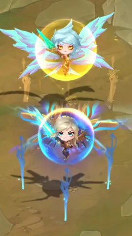 Kayle aux ailes éthérées chibi et #Kayle chibi font la loi, quelle que soit la paire d'ailes qu'elles utilisent. J'espère que vous êtes prêts à vous repentir ! #TFT #RIOTGAMES