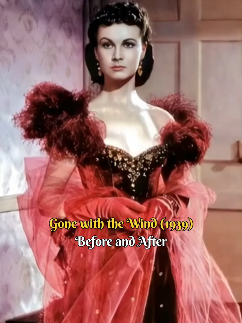 Before and After - Gone with the Wind (1939) #gonewiththewind #beforeandafter #history #fyp 