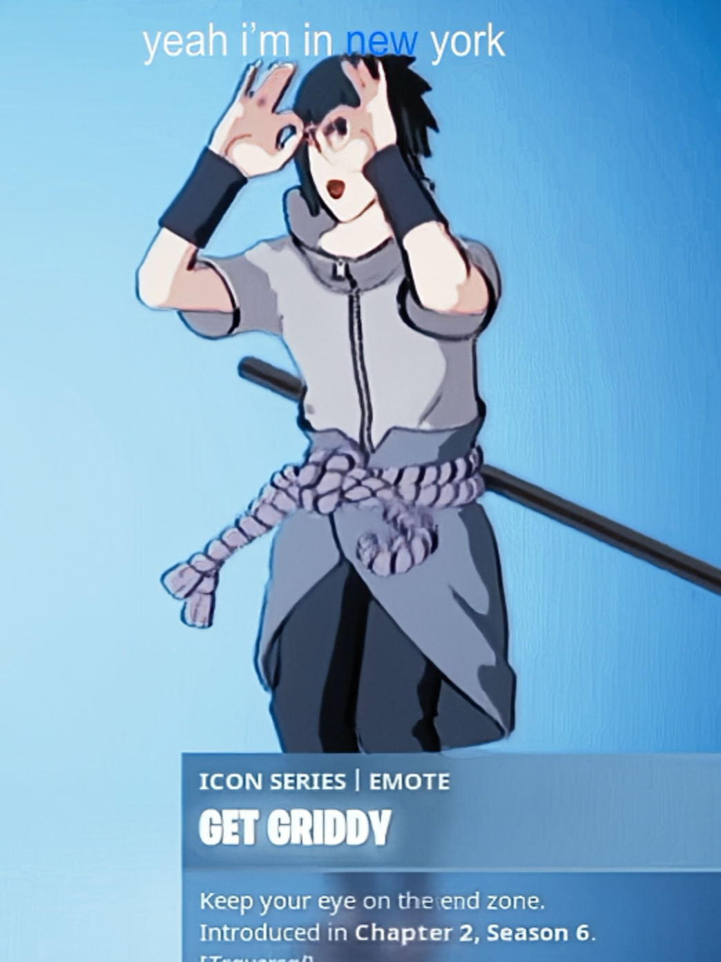 ain't no sun man but i'm stunnin #narutoedit #fortnite #game #videogame #sasuke #uchiha #fyp #fypp #viralll #griddy #dancer #amv #jugg