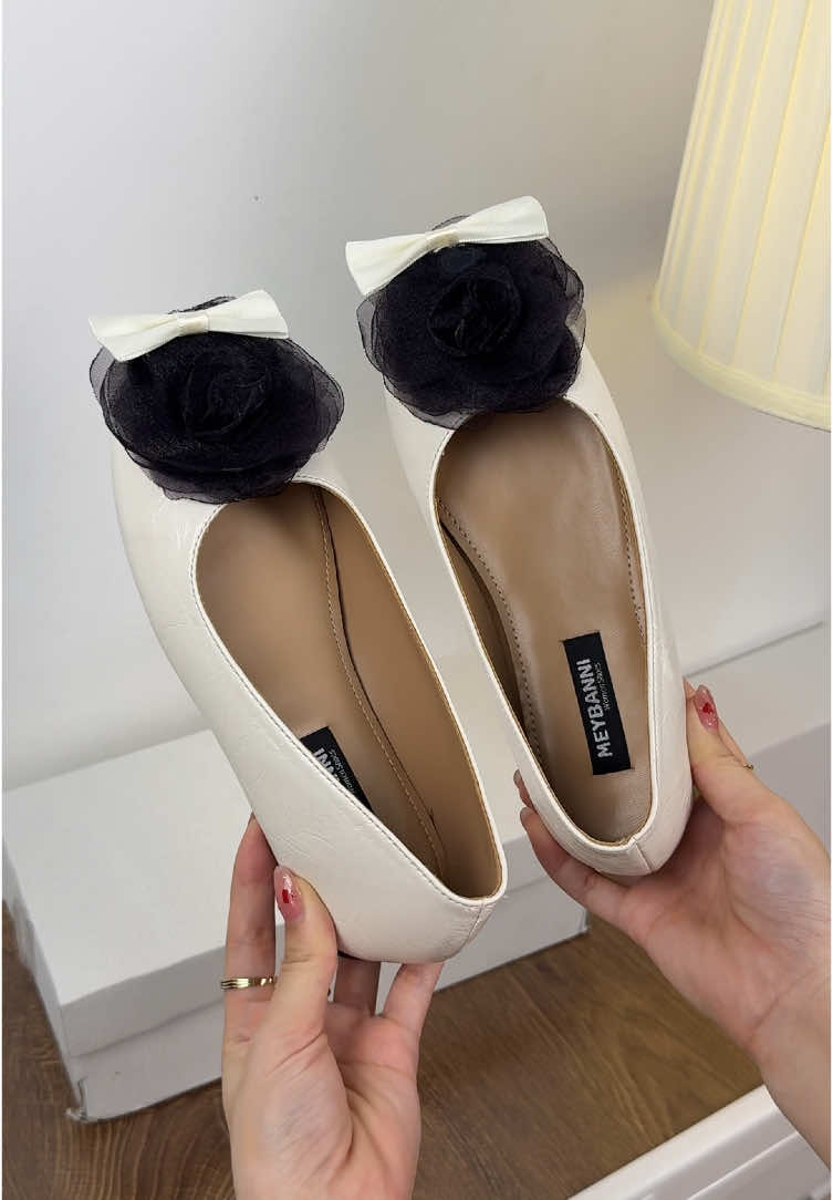 Giày búp bê hoa trà đẹp sang #tiktokshop #salecuoithang #giaybupbe 