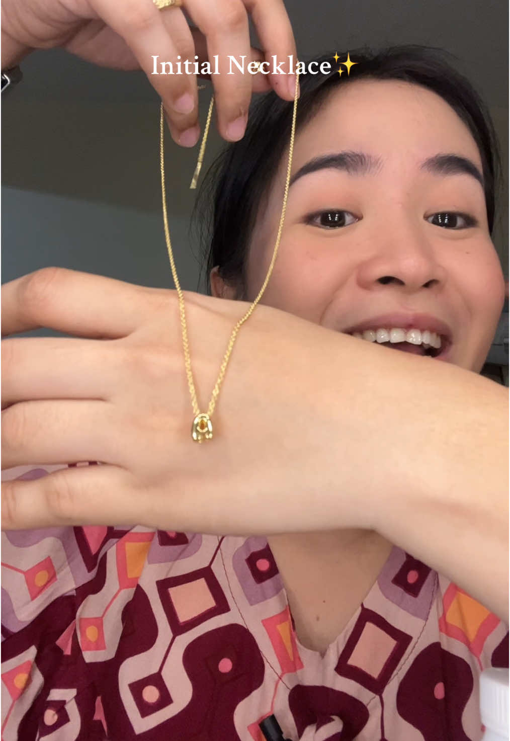 Initial necklace 100+ pesos lang #necklace #nontarnish #initialnecklace 