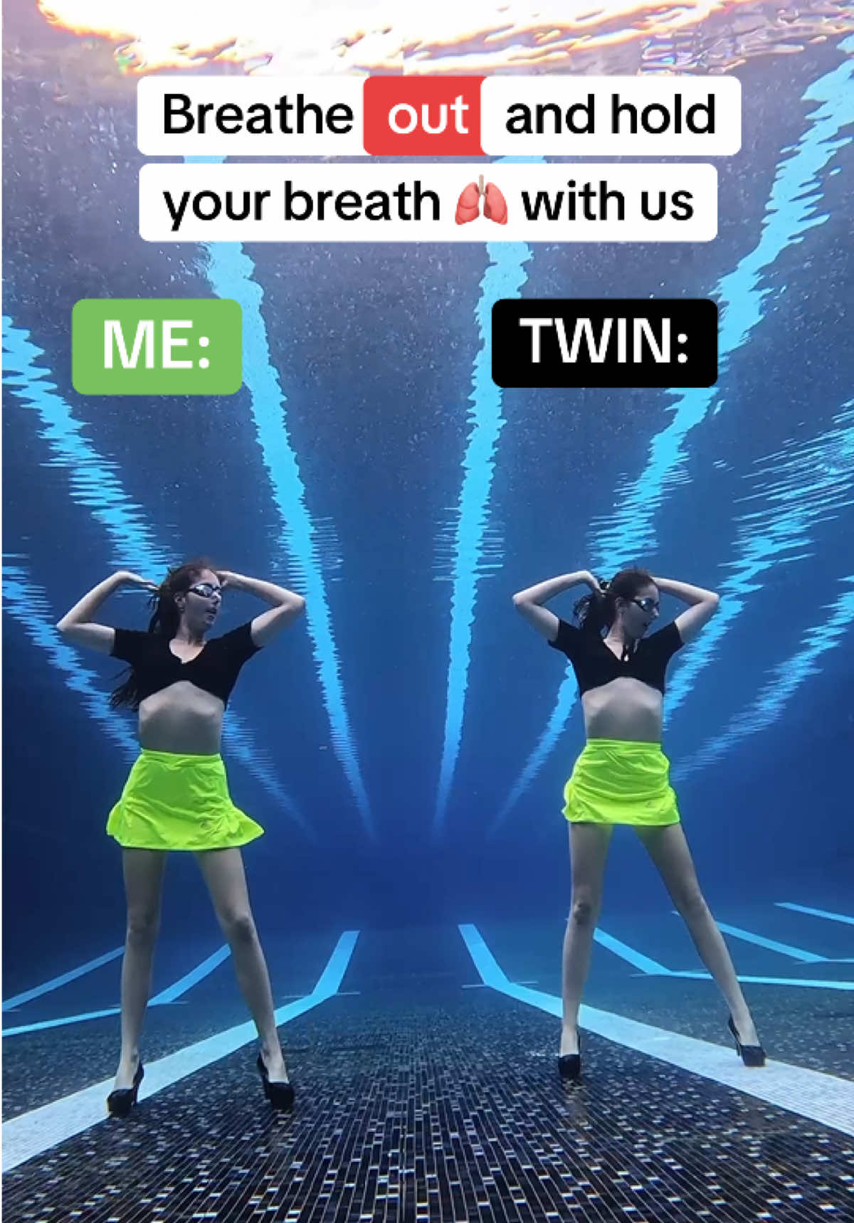 To imagine how challenging dancing underwater without weights is - you have to breathe out, hold your breath, and keep dancing!  Video is sped up, I actually held my breath longer! DC: Hot Girl Grandma (Recruiting Team Members) on Douyin #underwater #dance #underwaterdance #breathhold