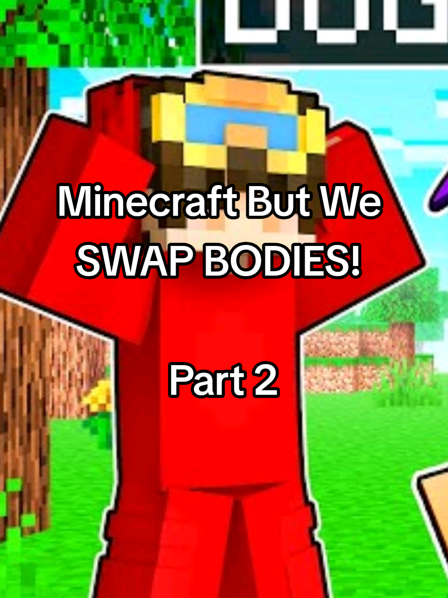 Minecraft But We SWAP BODIES!  ( Part 2/4 )  ( Credit: Nico )  #nico#cash#Minecraft#roleplay#fyp 