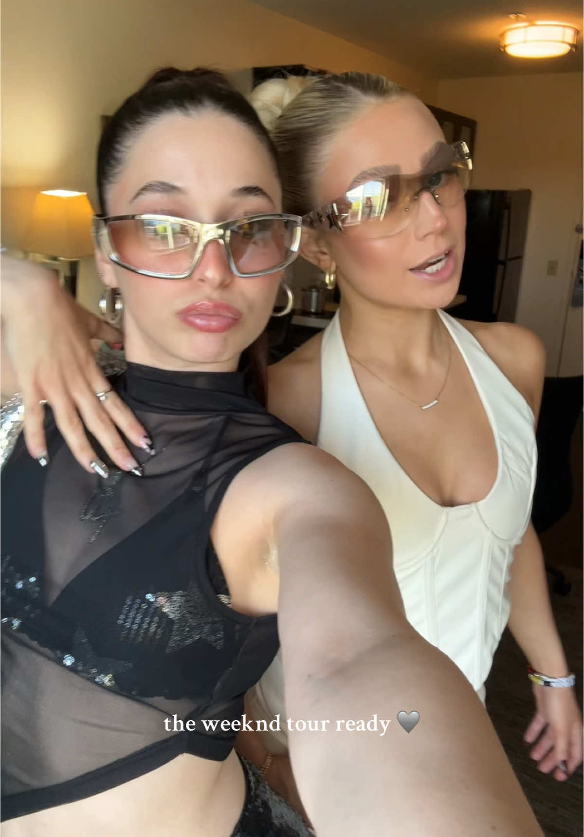 one more transition for the weeknd tour opening night 🩶 #theweeknd #hurryuptomorrow #theweekndconcert #fitcheck #openingnight #afterhourstilldawntour #afterhourstildawnstadiumtour #concerts #fit #xo #stargirl #timeless 