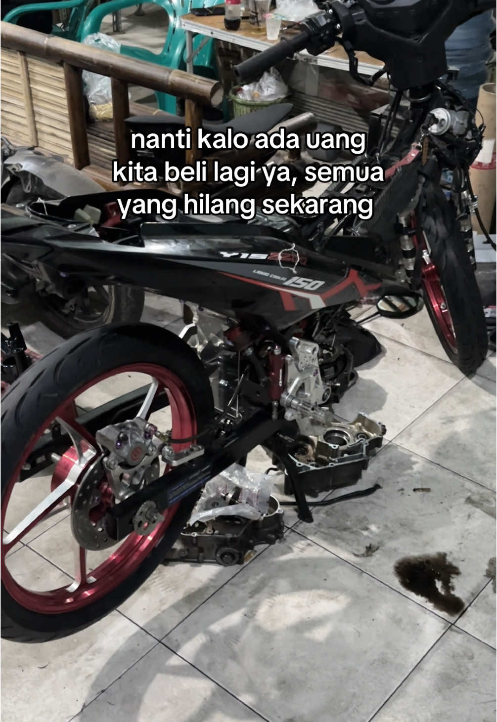 sekarang jual dulu, nanti kalo ada rezeki kita beli lagi😇 #mxking150 #mx #solostyle 