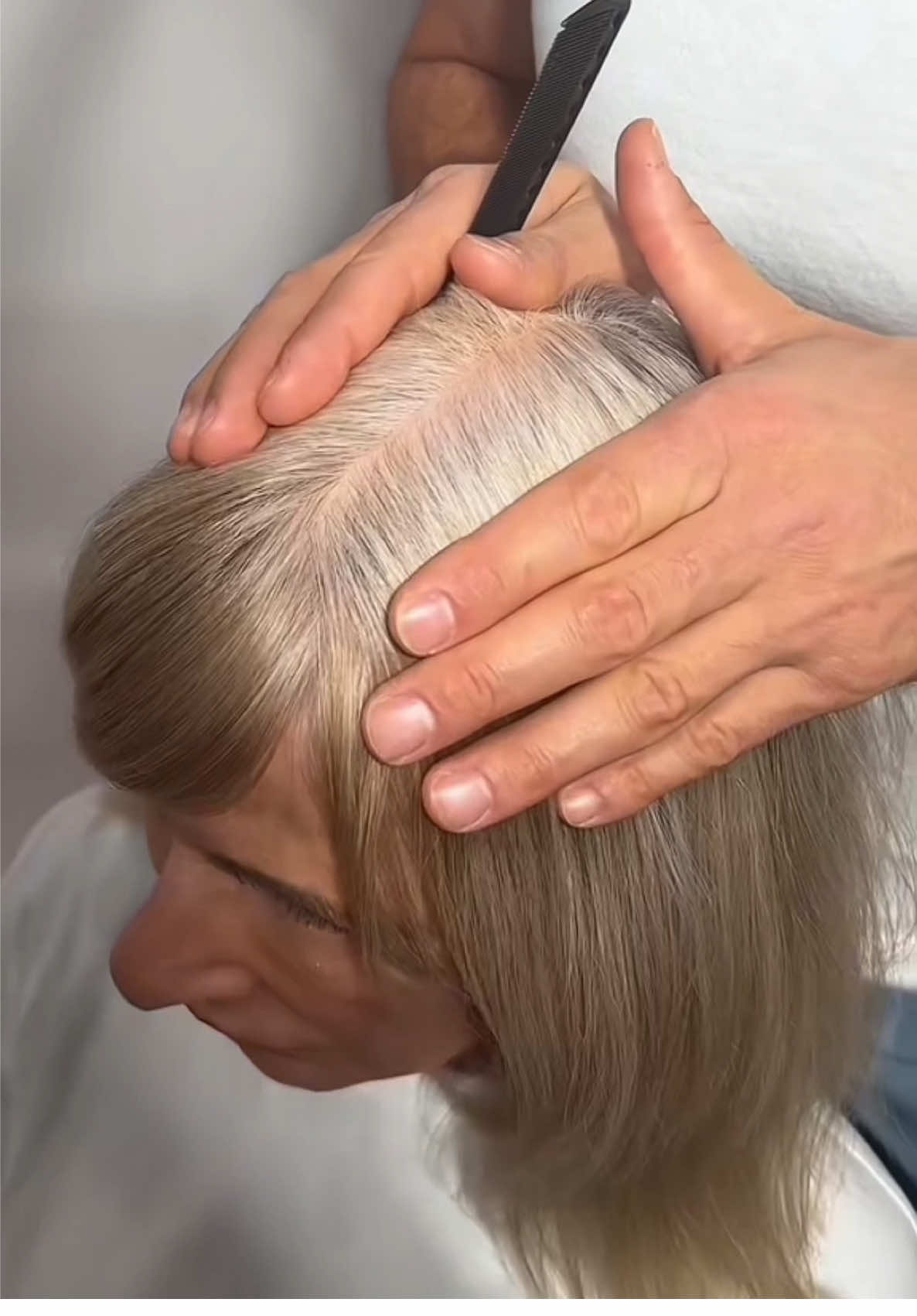 Grey coverage root retouch using IGORA ROYAL @Hair by Schwarzkopf USA @Schwarzkopf Professional 