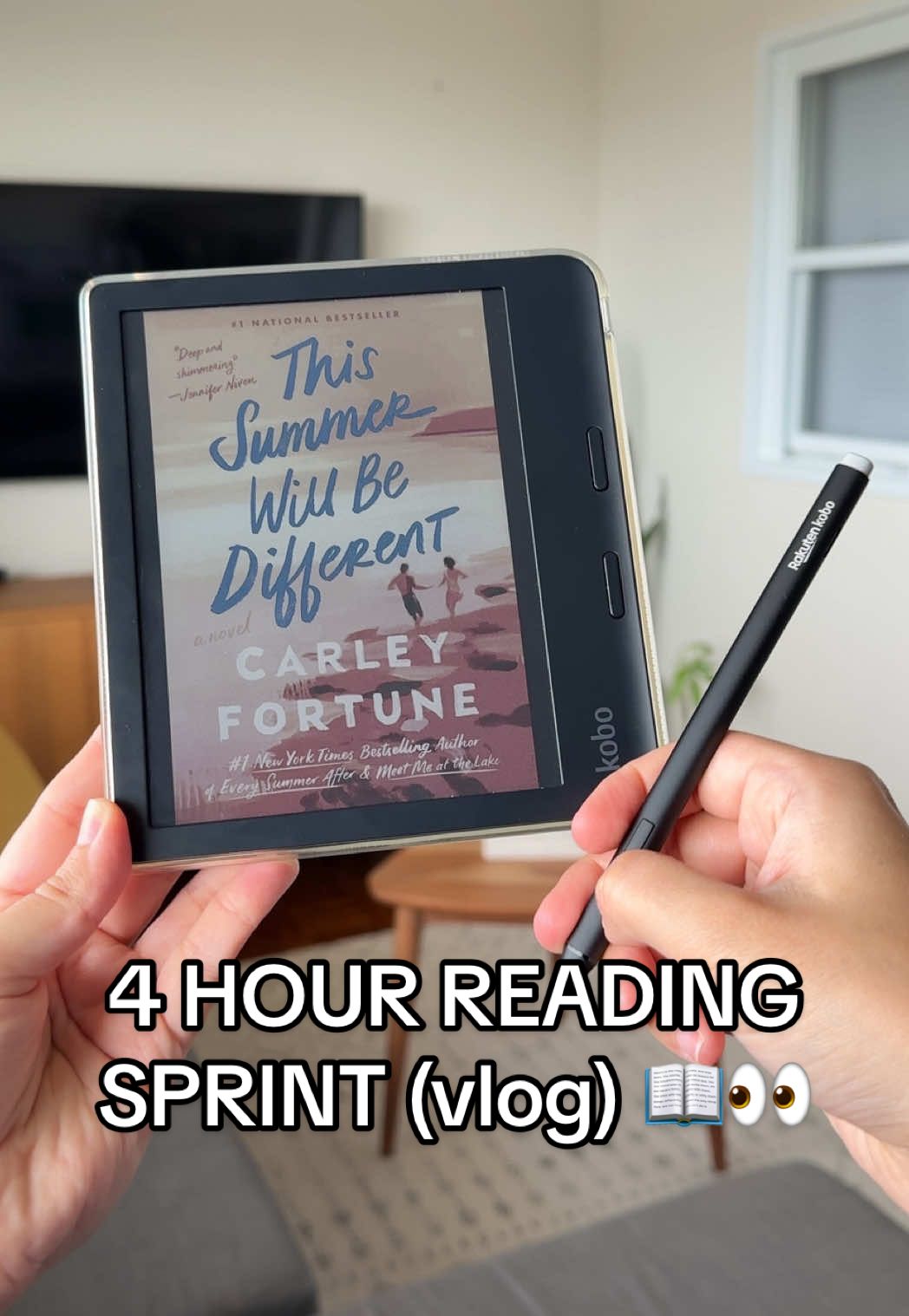 Reading sprint starts NOW 🎉 I love using my @Rakuten Kobo 📚 Libra Colour — designed in Canada 🇨🇦 — to easily read books from my fav Canadian authors on-the-go AND from the comfort of home #AD #TheKoboLife #readcanadian 