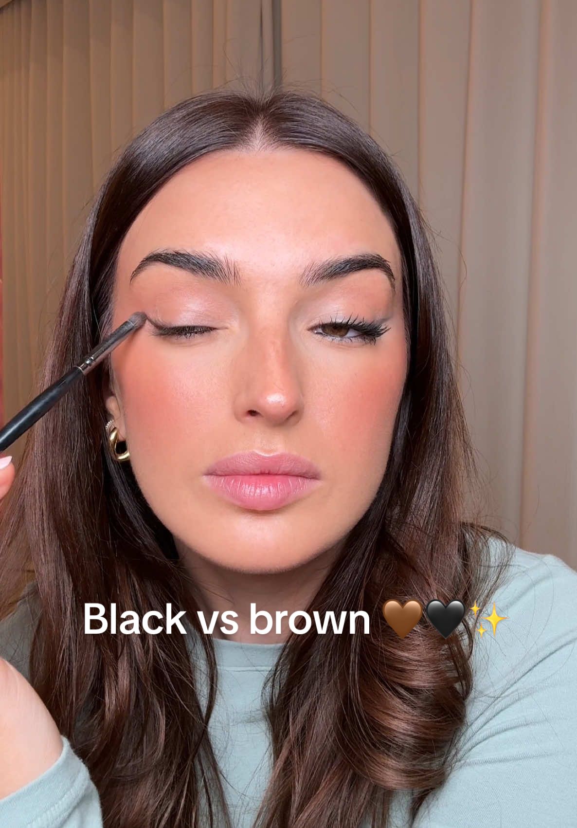Black vs brown .. what do you prefer? 🖤🤎✨ @SAINT LAURENT crushliner noir intense 🖤 @L'Oréal Paris UK telescopic  @Victoria Beckham Beauty cocoa satin eyeliner  Ysl beauty  lash clash brown  #lorealparis #yslbeauty #victoriabeckhambeauty #Eyeliner #blackeyeliner #browneyeliner #eyelinertutorial #eyelinerhacks