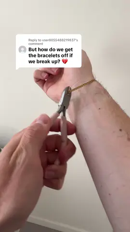 Replying to @user8055488219837 #permanentbracelet #couplesbracelets #hisandhersbracelets #permanentbraceletkit 