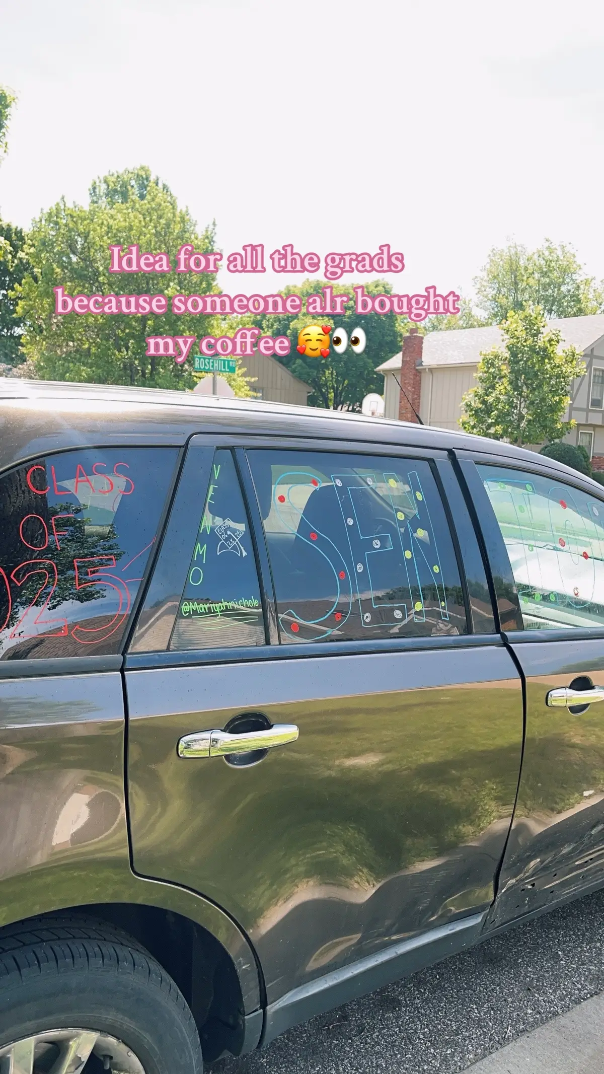 Get that bag #classof25 #2025grad #carpaint #gradideas #DIY #grad 