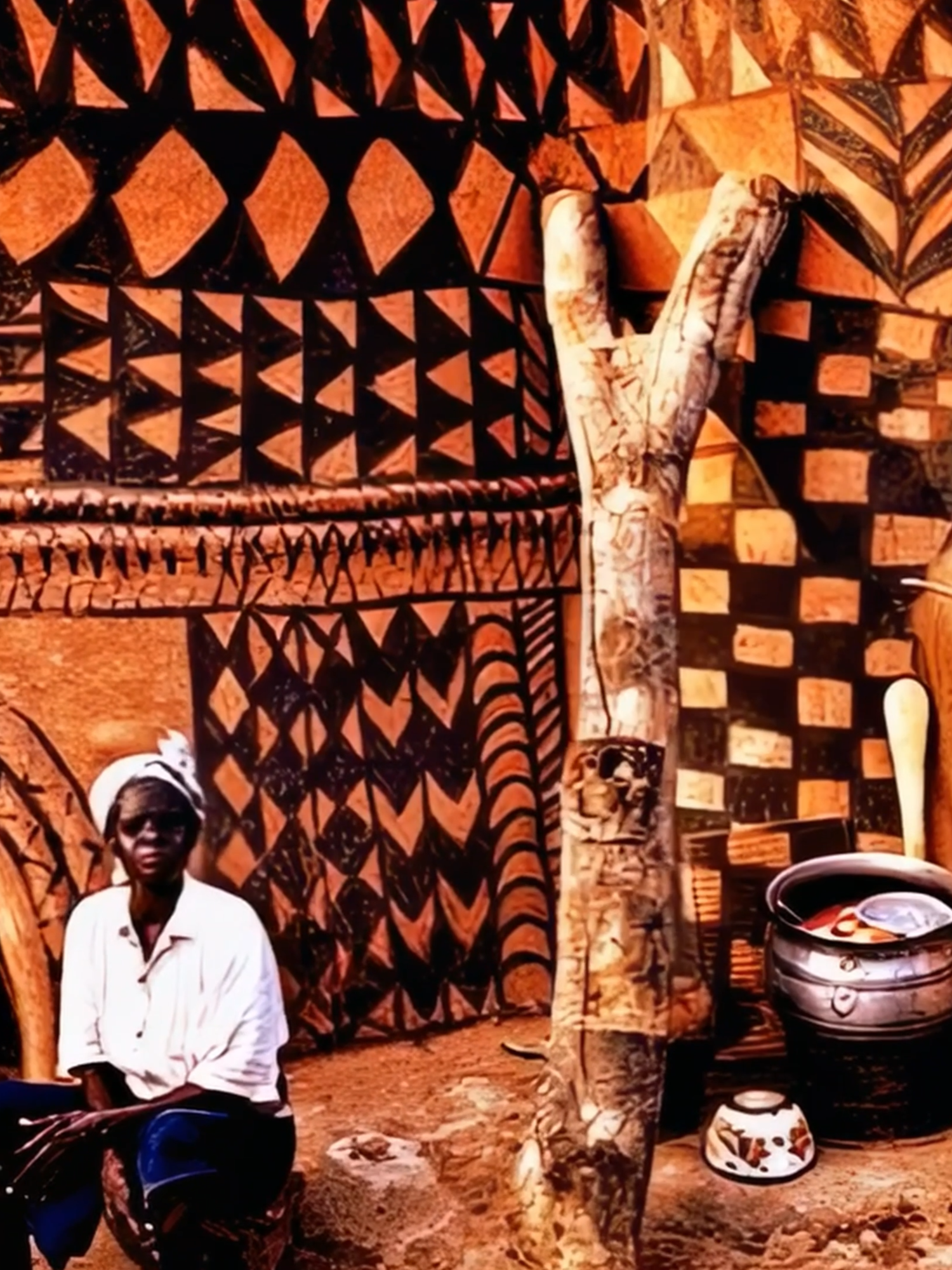 Timeless Designs - Kassena Nankana Kassena-Nankana architecture is one of the most distinct and culturally significant indigenous building styles found in northern Ghana, particularly in the Upper East Region. It reflects deep ties to the environment, spiritual beliefs, and communal living practices of the Kassena and Nankana peoples. #ghanatiktokers🇬🇭🇬🇭🇬🇭 #fyp #navrongo #navrongotiktokers
