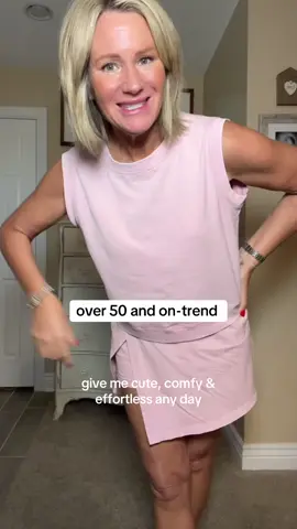 comfortable, cute and confident over 50. that’s the trend I’m following. #fashionover50 #trend #2pieceset #effortlessstyle #comfortable #easytowear #OOTD #agelessstyle #womenover40 #womenover50 #chicandcomfy #ownyourstyle #fyp