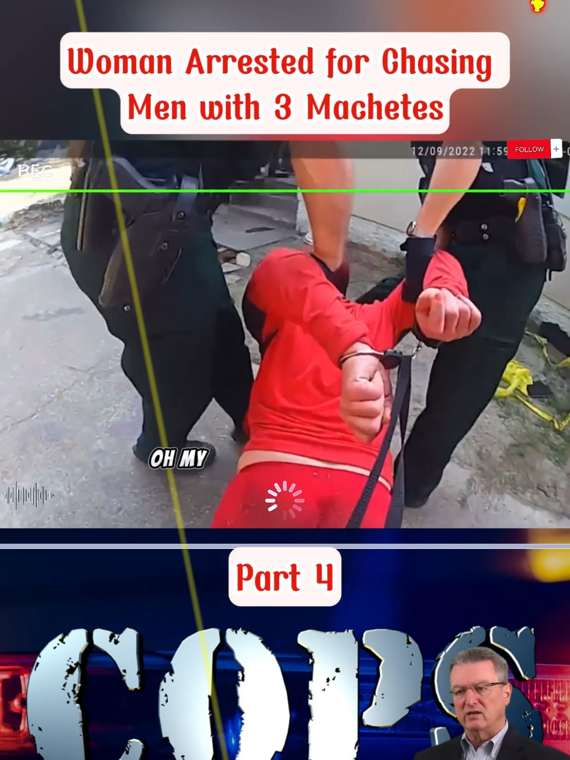 Woman Arrested for chasing men with 3 machetes Part 4 #cops #arrested #copsofftiktok #policeoftiktok  #fyp  #policeofficer #policeousa #bodycam #crime #truecrime #truestory #foryou #policeoftiktok #copscam #viral 