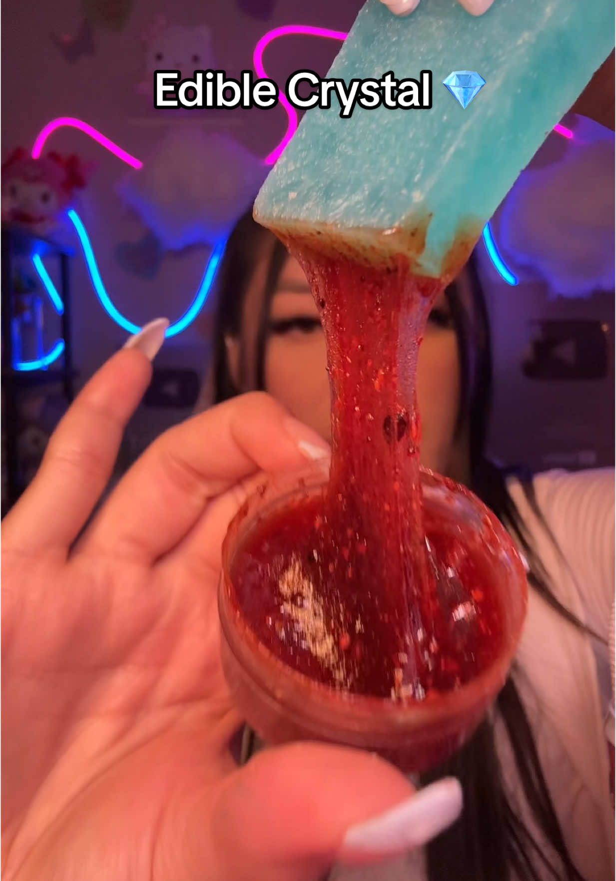 Use code “JOYCEFUL” @Silky Gem Crystal Candy 💎 #asmr #asmreating #asmrcrunch #candy #mukbang #fyp  