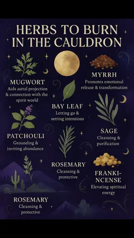 Scorpio Full Moon Cauldron! For a Scorpio full moon ritual, you’ll want herbs that support transformation, protection, emotional release, and psychic power! #fyp #scorpiofullmoon #fullmoonritual #witchtok #cauldron 