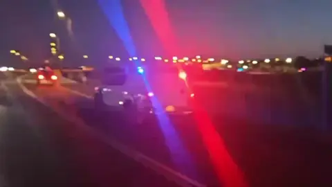 Crowds gather along the roads in southern Israel to welcome home American-Israeli Edan Alexander, who survived 584 days in Hamas captivity in Gaza, as he is transported to the Re’im base to reunite with his family. Welcome home, Edan! 🇺🇸🎗️🇮🇱