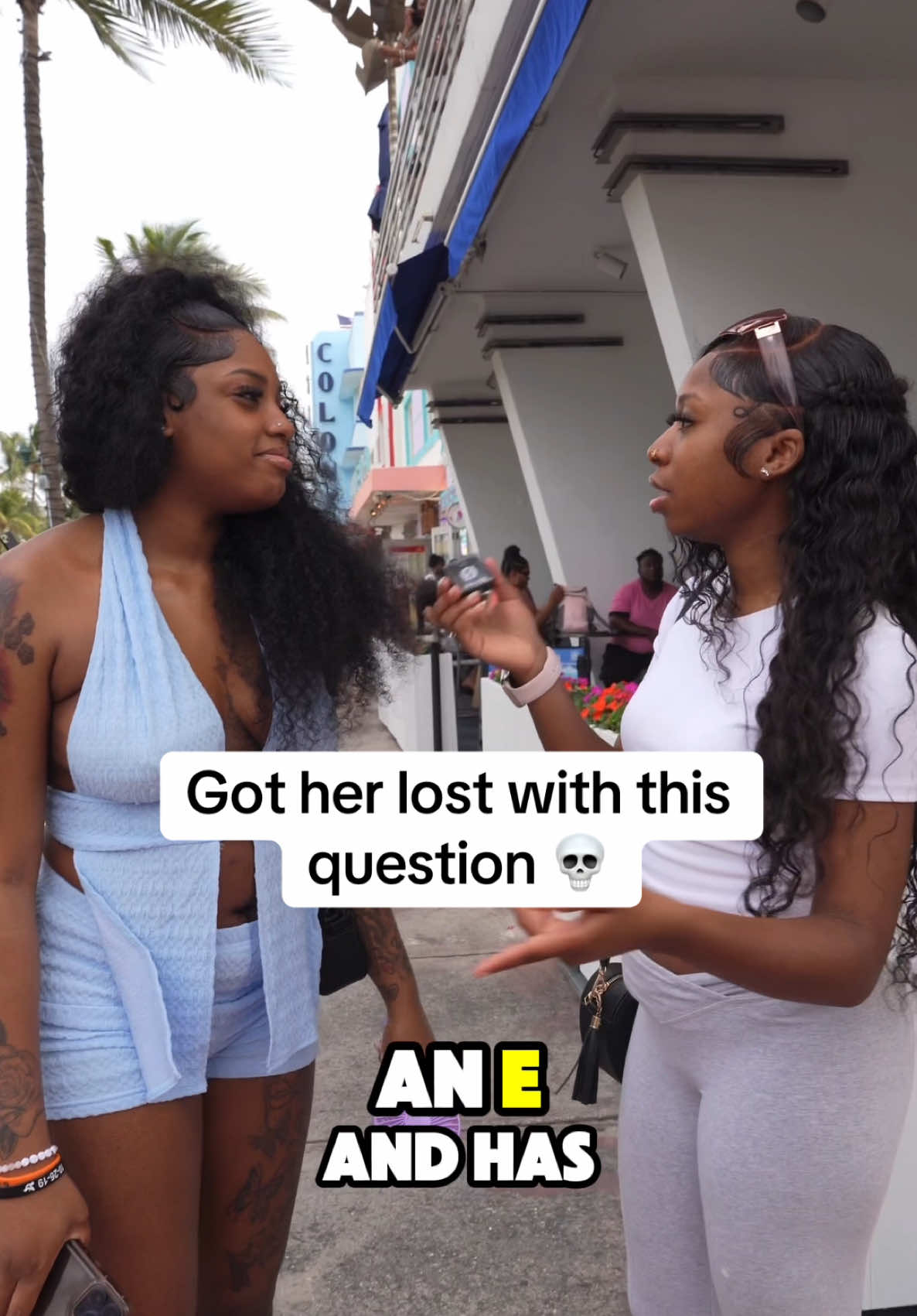 Got her lost with this question💀 #fypシ #publicinterview #viral_video #comedyvideos #viraltiktok #funnyquestions #blowup #lifewnini #trickquestions #brainteaser #xyzbca 