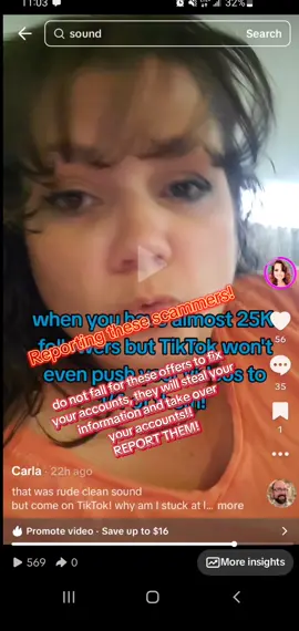 ⚠️ TikTok SCAM ALERT ⚠️ Have you seen spam comments saying ‘He can fix your views’ or ‘DM @__ for help’? These are NOT real support teams. They’re scammers who try to steal your login info and hijack your account. Protect your profile: Don’t click their links Don’t DM them Turn on 2FA Report and block! Let’s look out for each other and stop these scammers from ruining more accounts #TikTokScamAlert #ProtectYourAccount #ReportScams #ScamWarning #TikTokSafety #FYP #ForYou #PSA #FYP #ForYou #ViralVideo #PSA #TrendingNow 