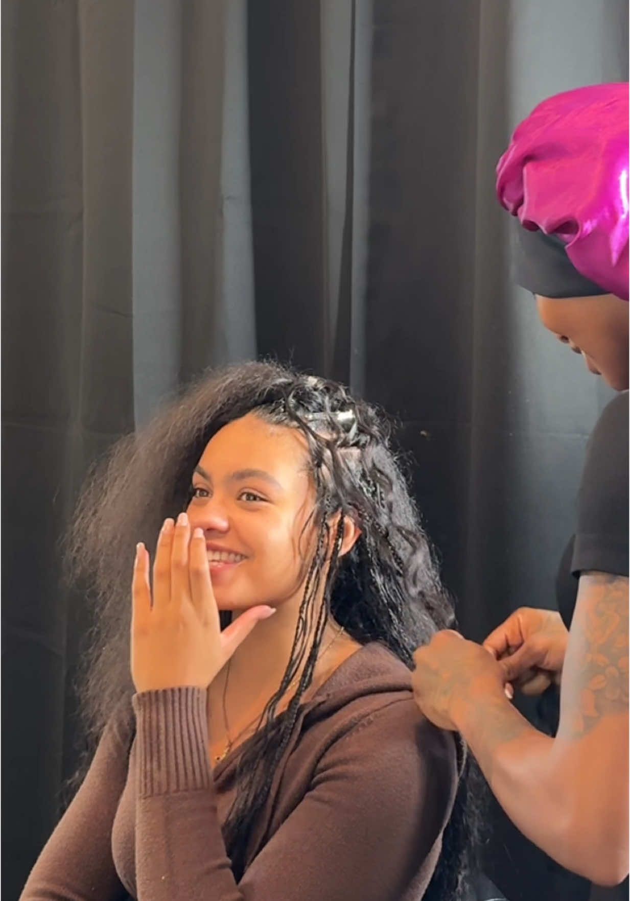 Well let’s get the hair braided lol😭 I am so grateful, @Cece devoured!! I still can’t believe I booked for the wrong day🥲