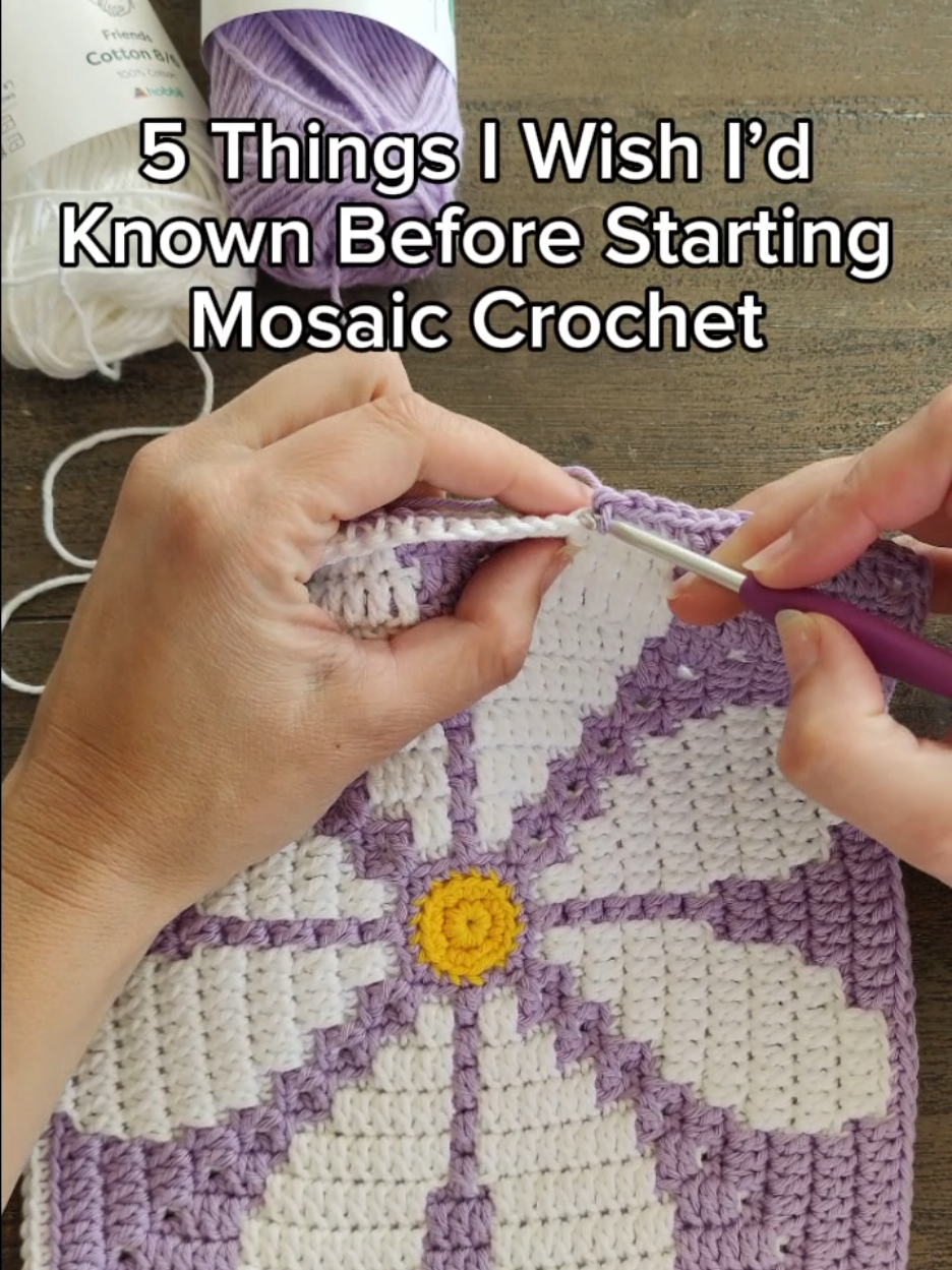 Thinking about trying mosaic crochet? Here’s what I wish someone told me before I started: 1. It’s not as complicated as it looks — seriously! ➰ It just looks fancy, but it’s totally doable. 2. Charts are your best friend (yes, even if you’re a written-pattern-only person). 📊 Trust the chart — it’ll all make sense! 3. Mistakes are easier to spot with high contrast yarn. 🎨 Go bold with your colors! 4. You don’t need to commit to a big project — a small coaster or square is perfect to start with. 🧶 Small wins = big confidence! 5. You’ll get addicted fast. You’ve been warned! ⚠️ One swatch and you’re hooked! Tag a friend who needs to see this! #crochettips #crochetjourney #mosaiccrochet #mozaïekhaken #mosaicblanket #mozaiekdeken #crochetblanket #haken #crochet #häkeln #virka #hekle #hækle #mormorsrutor #virkning #crochê #orgu #hakeniship #virkat #uncinetto #ganchillo #crochetcommunity #yarnaddict 