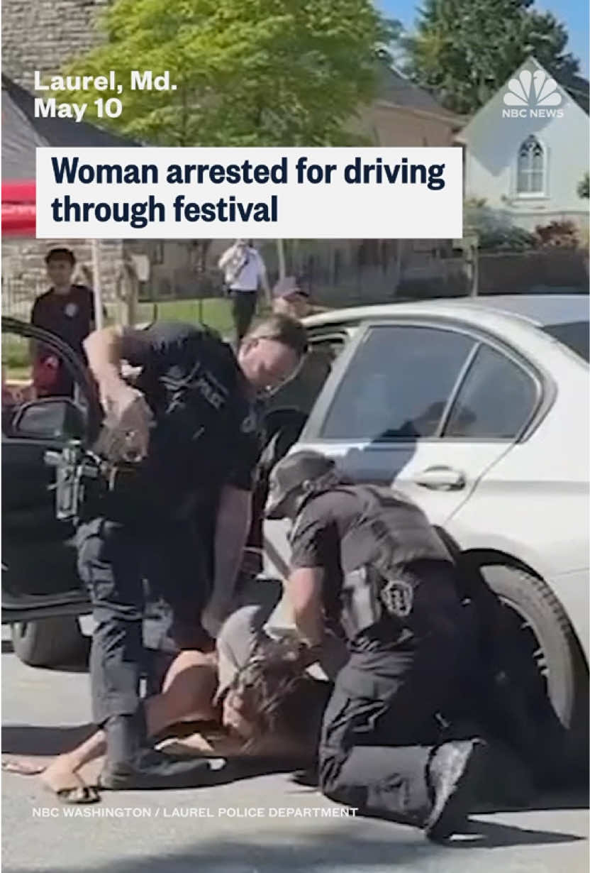 Police #bodycam shows a woman driving through crowds of people who were getting ready for Main Street #Festival in Laurel, #Maryland. As @NBC Washington reports, officials say 28-year-old Kai DeBerry-Bostick was parked within the perimeter of the festival and ignored commands from #police, while insisting she needed to get to work.