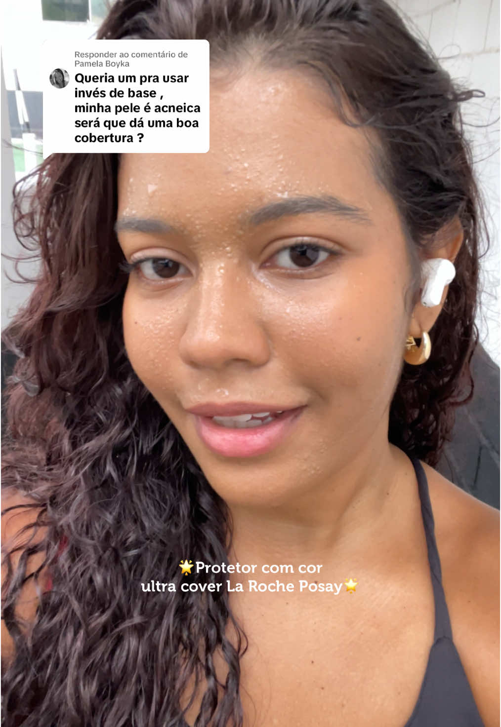 Respondendo a @Pamela Boyka acredito que o acabamento vai ficar ótimo na sua pele também 🤍 #protetorcomcor #protetorsolar #dicasdeskincare 
