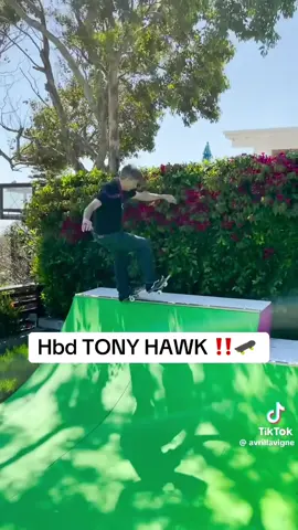 Help us wish the one and only @Tony Hawk a big HBD 🏆🛹  Fun fact we started building ramps because of THPS “create your own park” ✅🔨