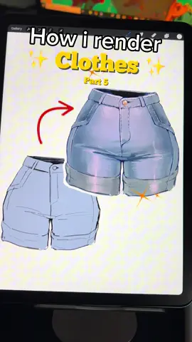 How i render ✨ Clothes ✨ Part 5  Encore un petit Rendering ! ☺️ #artist #rendering #study #process #render #tips #tuto #tutorial #tutorials #tutoriel #clothes #tipsandtricks 