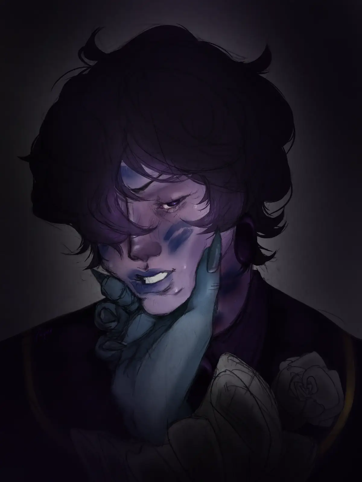 can yg repost to get my work out there my art content does rlly bad 😓 #crk #shadowsapphire #shadowmilkcookie #blacksapphirecookie #candyapplecookie #trioofdeceit 