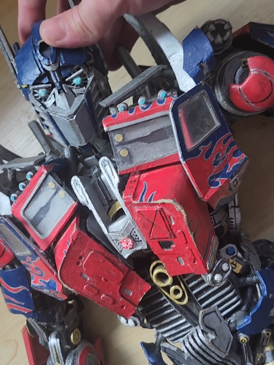 entirely hand made but he's in desperate need of a paint job#art 