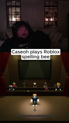 Caseoh plays Roblox spelling bee #caseoh #caseohgames #roblox #caseohclips #caseohfunnymoments 