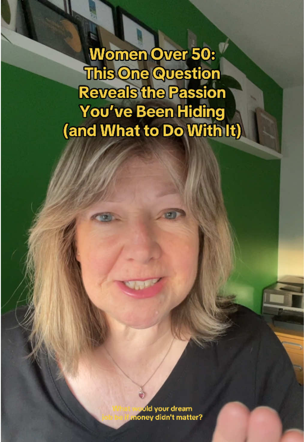 Replying to @Su What would your dream job be if money didn’t matter? Do you think you’ve left it too late. That you’ve missed your chance. I help women in midlife turn a hidden passion into something real — without burning out or starting from scratch. #passionintoprofit #womenover50 #nextchapter #itsnottoolate #midlifecareerchange 