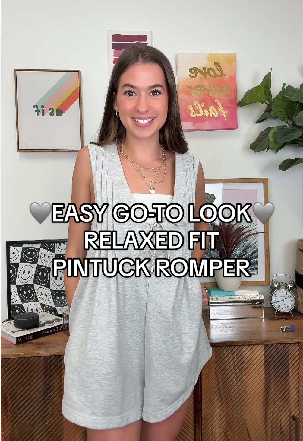 your new summer uniform! an effortless look that feels put together 👟⭐️😇 #trending #trendylooks #fashion #inspo #styling #trendingfashion #affordable #aesthetic #style #affordablefashion #romper #casualoutfits #fashioninspo #newarrivals #simple